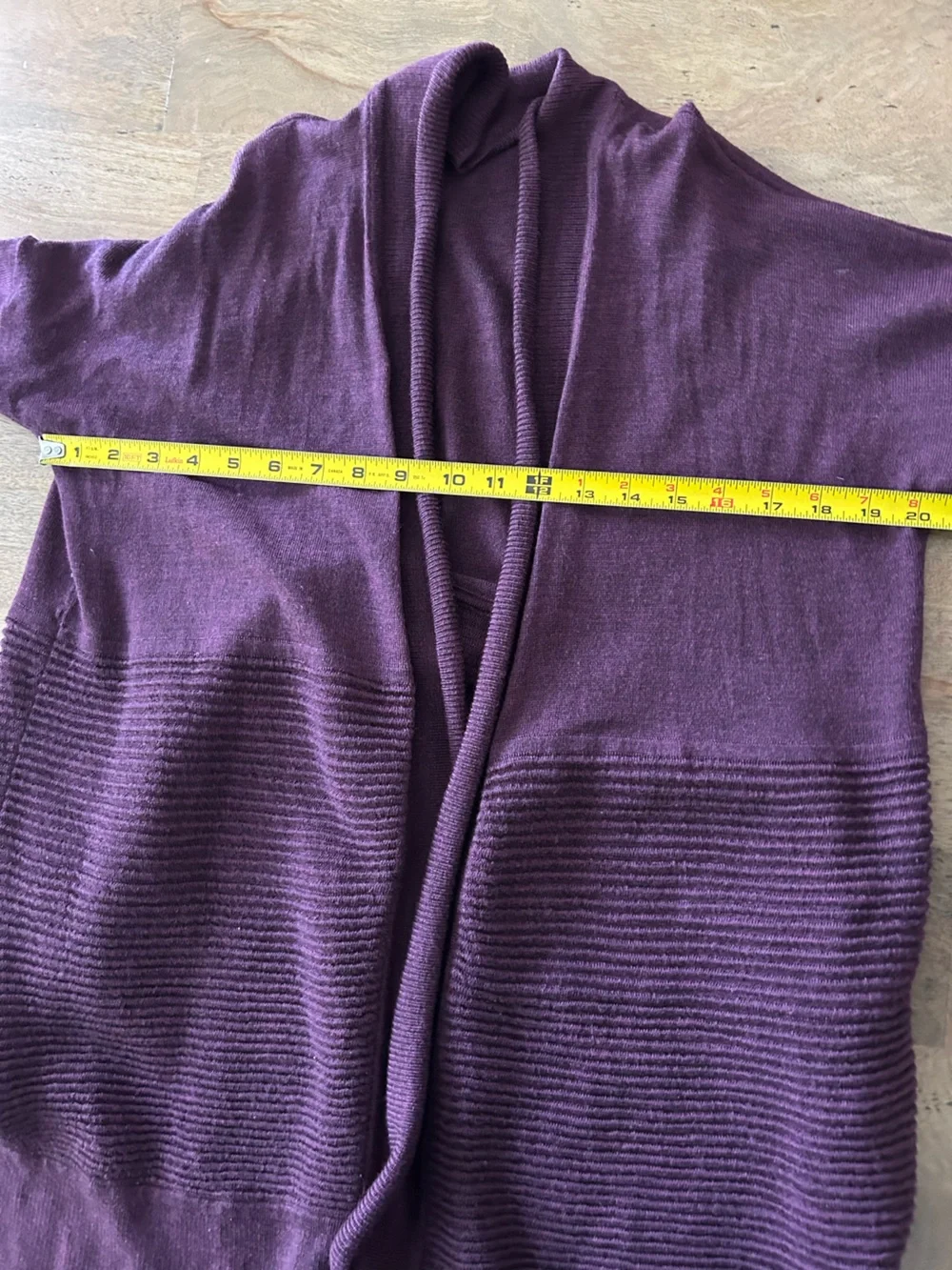 Lululemon Purple Ribbed Women's Cardigan - Picture 4 of 6